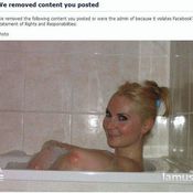 Someone at Facebook got a little excited about her Elbow!